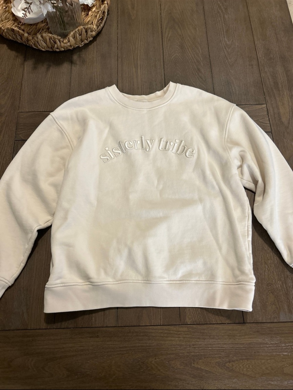 Sisterly Tribe Cream Crewneck Sweatshirt